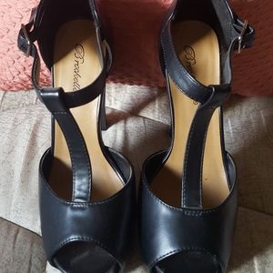 Black Platform Heels